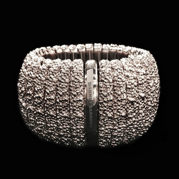 Brazalete Caviar XL Bronce Blanco