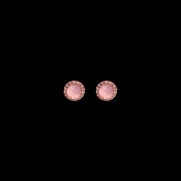 Pendientes Havana Plata Rosa Cuarzo Rosa Mini