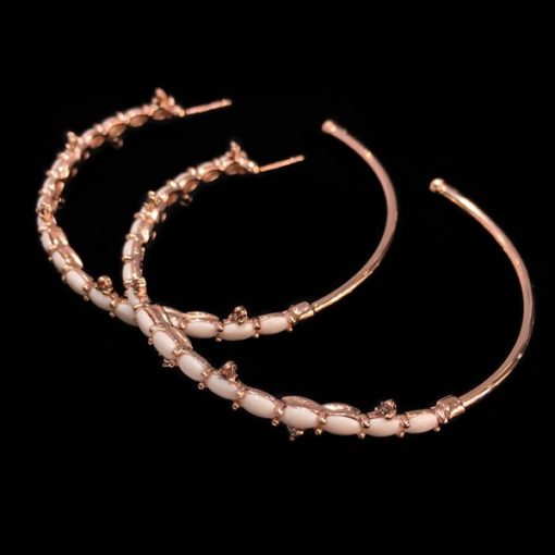 Pendientes Parábola Gamma coral y fumé