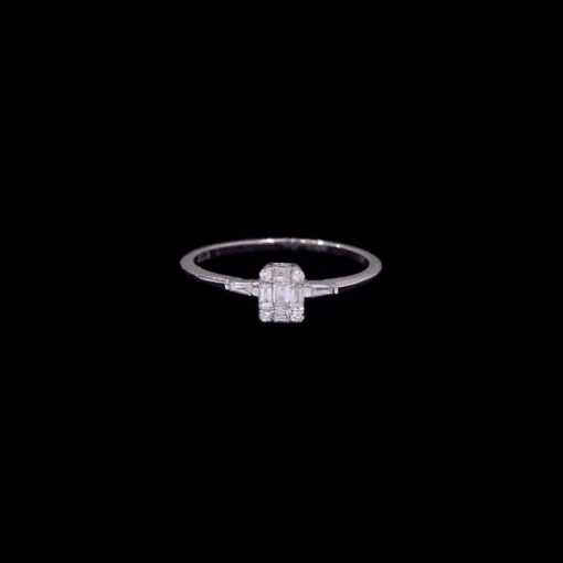Anillo Forever de oro blanco y diamantes Liberty