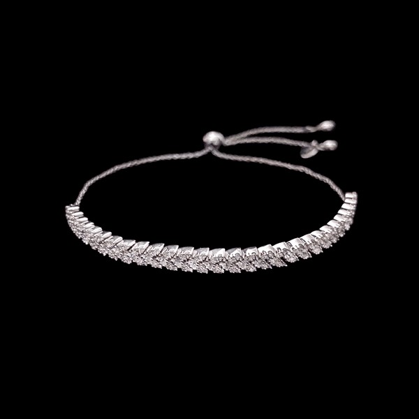 Pulsera Eternity de plata Spina