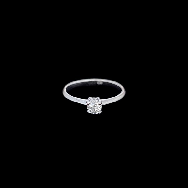 Anillo Forever de oro blanco y diamante Light 0.20