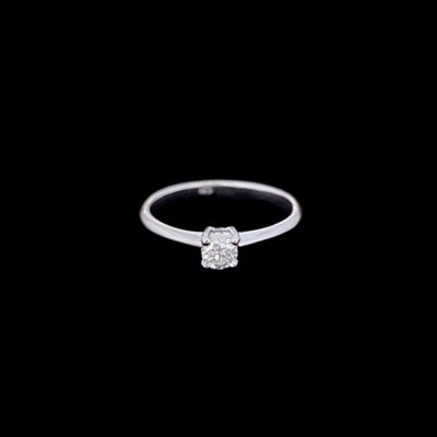 Anillo Forever de oro blanco y diamante Light 0.25