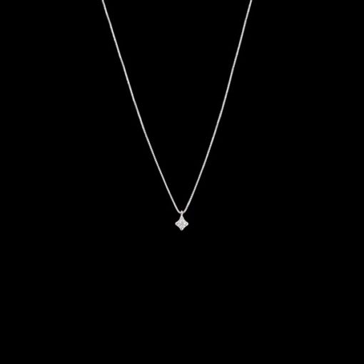Colgante Forever de oro blanco y diamante Light 0.04