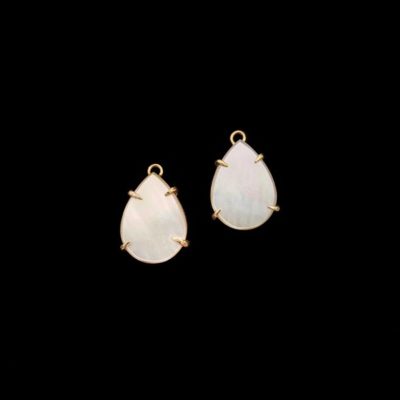 Charms Mistura de plata dorada y nácar