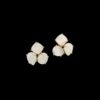 Pendientes Mistura de plata dorada y nácar