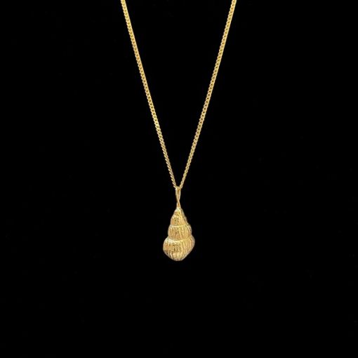 Colgante Marai de plata dorada Concha