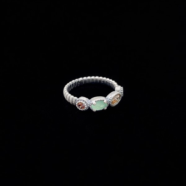 Anillo Enigma de plata y calcedonia Cómplice Anillo Enigma de plata y calcedonia Cómplice