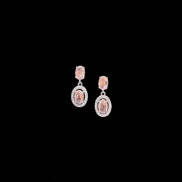 Pendientes Morgana de plata y morganita Elva