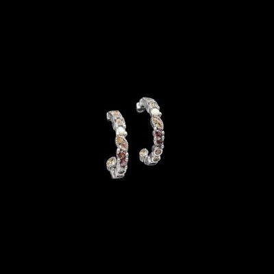 Pendientes Cloris de plata y cuarzos Iris