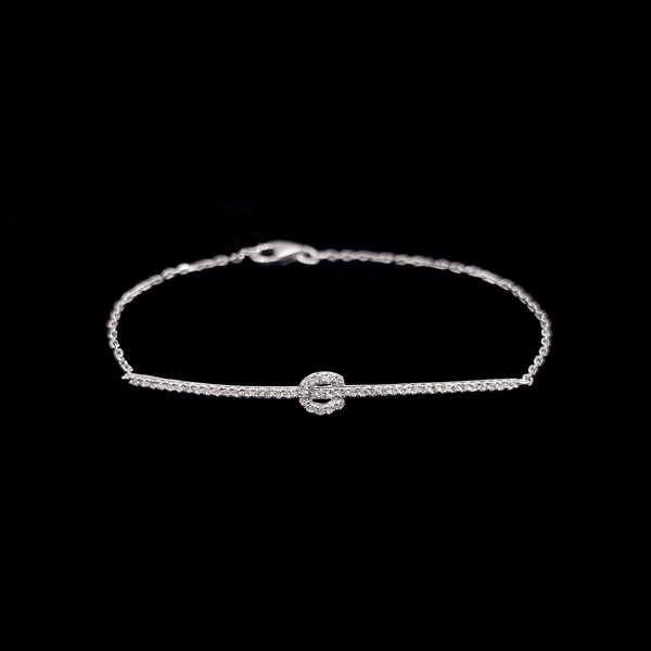 Pulsera Forever de oro blanco y diamantes Diversity