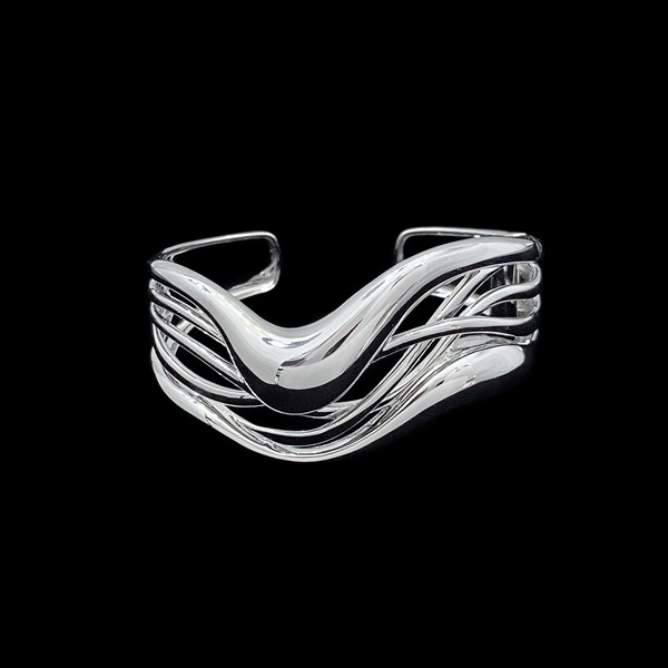 Brazalete Liquid de plata Wasser