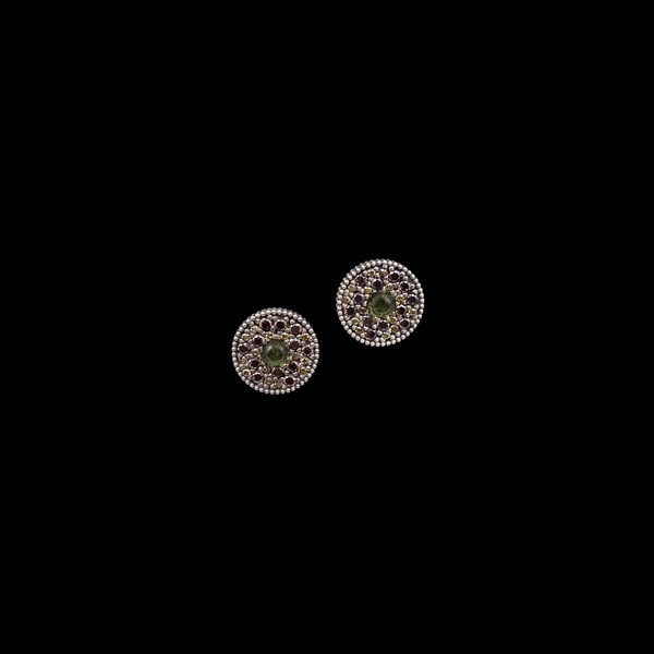 Pendientes Enigma de plata y peridoto Eco