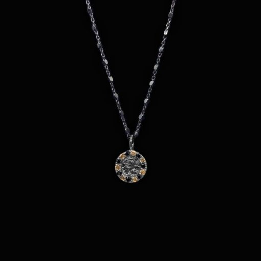 Colgante Meteora de plata negra Amaltea
