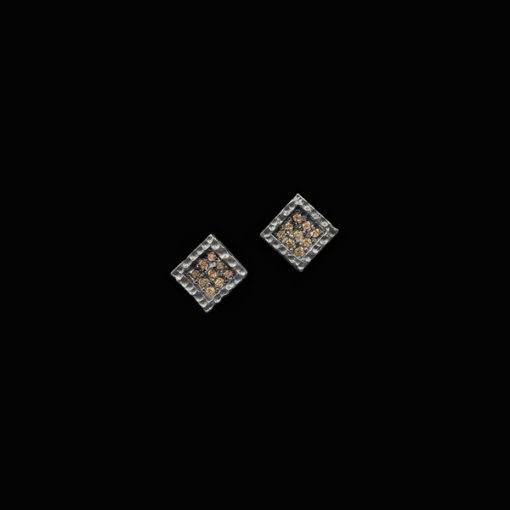 Pendientes Meteora de plata negra Calisto