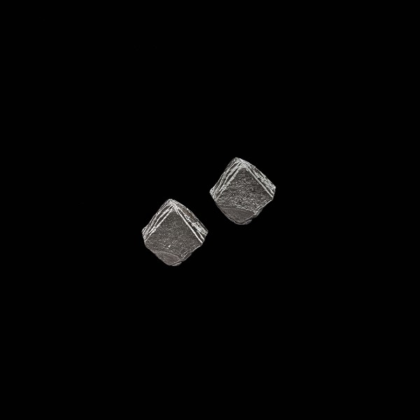 Pendientes Meteora de plata negra Nereida