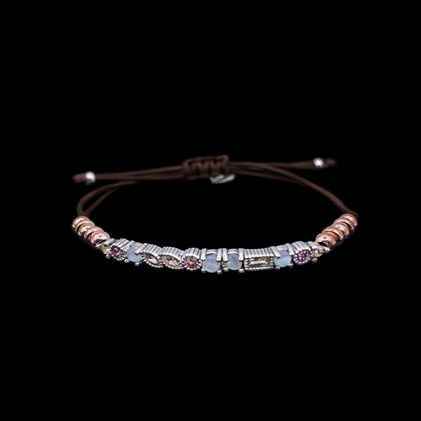 Pulsera Cloris de plata y calcedonias Ilitia