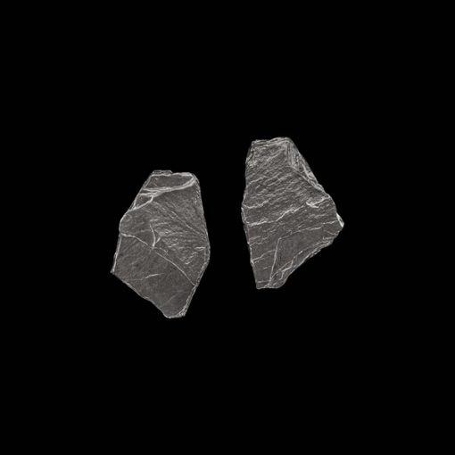 Pendientes Meteora de plata negra Galatea