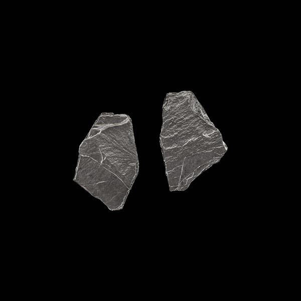 Pendientes Meteora de plata negra Galatea