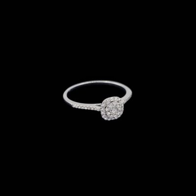 Anillo Forever de oro blanco y diamantes Society