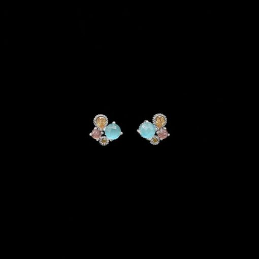 Pendientes Havana de plata y cuarzos Ponce