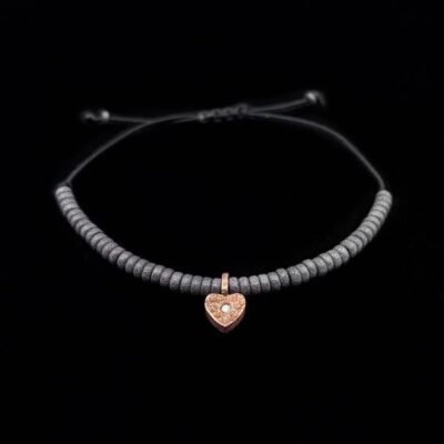 Pulsera Meteora de plata Corazón