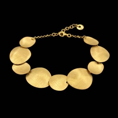 Pulsera Marai de plata dorada Turkana