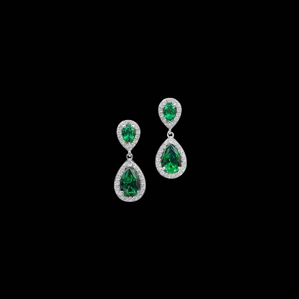 Pendientes Garden Oro Rubi Lirio