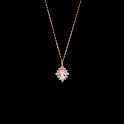 Colgante Petite de oro y morganita Galerne