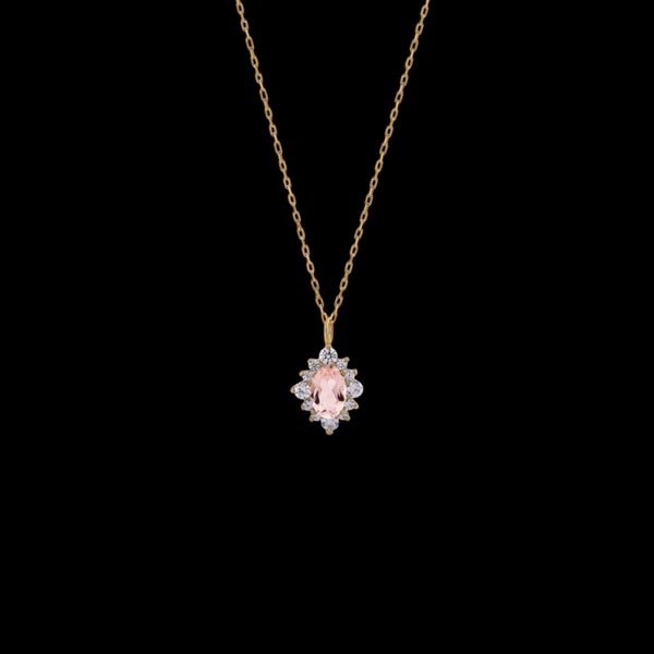 Colgante Petite de oro y morganita Galerne
