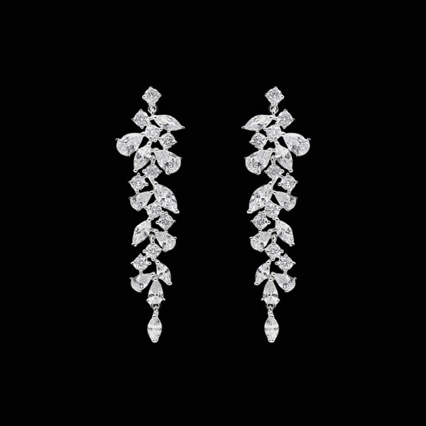 Pendientes Eternity de plata Essenza