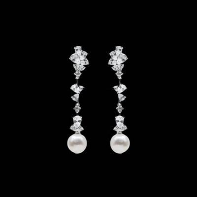 Pendientes Lido de plata y perlas Marcelo