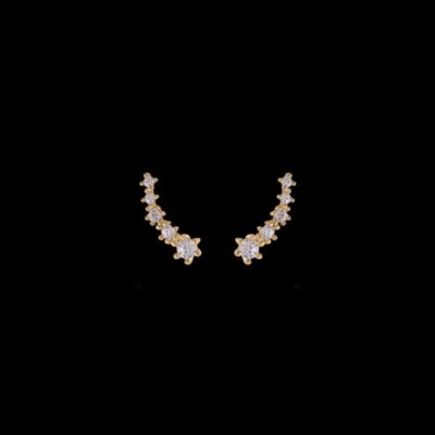 Pendientes Petite de oro Ouragan