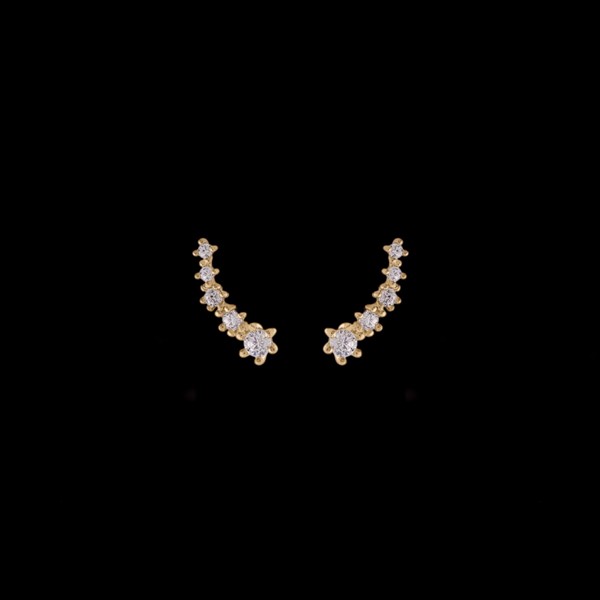Pendientes Petite de oro Ouragan