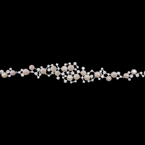 Pulsera Lido de plata y perlas Atomi