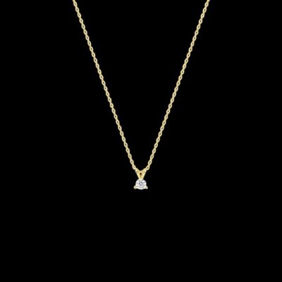 Colgante Petite de oro y diamante Alizé 0.10