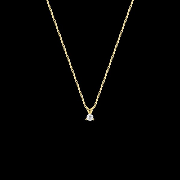 Colgante Petite de oro y diamante Alizé 0.10