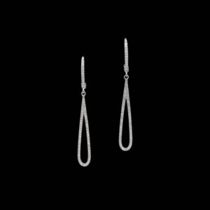 Pendientes Elixir de oro blanco y diamantes Alma
