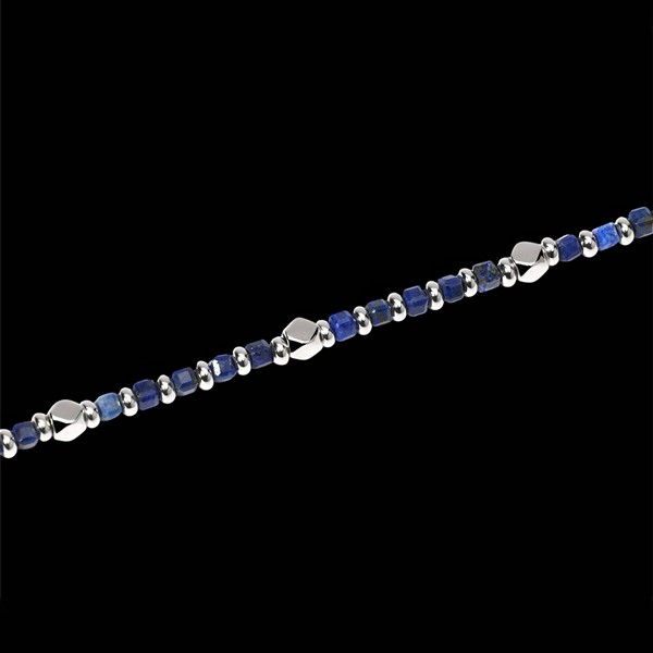Pulsera Dandy de plata y sodalita Edwin