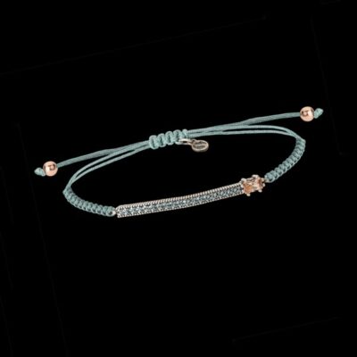 Pulsera Enigma de plata y cuarzo fumé Velo