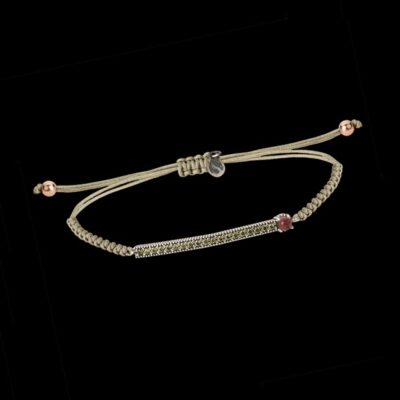Pulsera Enigma de plata y turmalina Velo