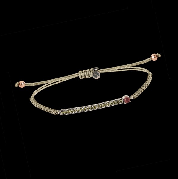 Pulsera Enigma de plata y turmalina Velo