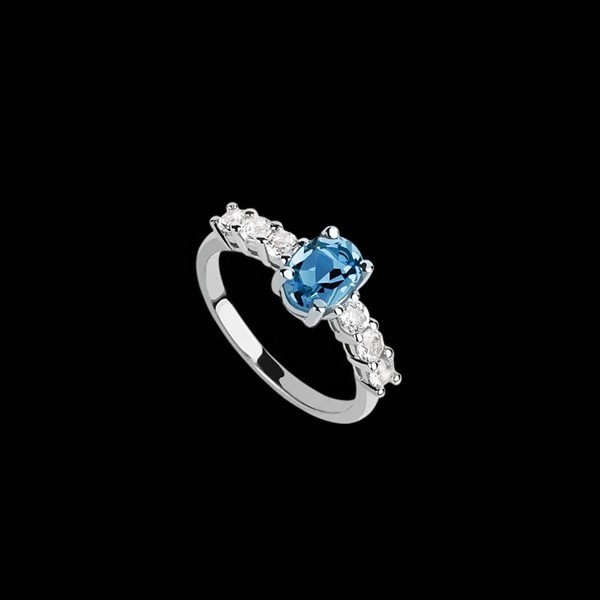Anillo Gina de plata y topacio London Bandito