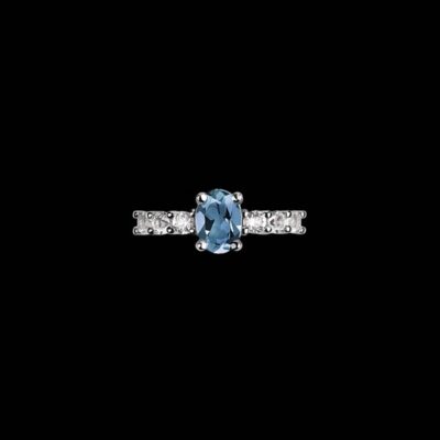 Anillo Gina de plata y topacio London Bandito