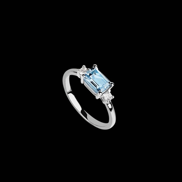 Anillo Gina de plata y topacio sky Terra