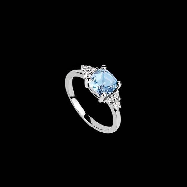 Anillo Gina de plata y topacio sky Viaggio