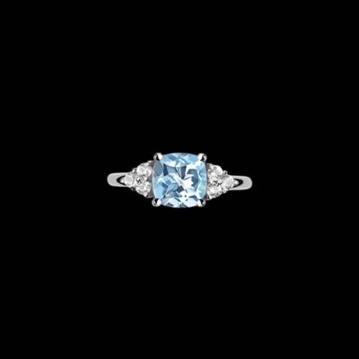 Anillo Gina de plata y topacio sky Viaggio