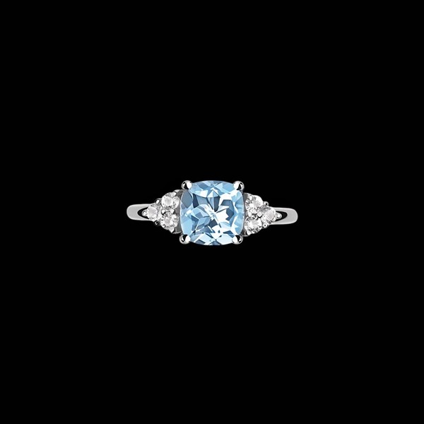 Anillo Gina de plata y topacio sky Viaggio