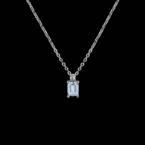 Colgante Gina de plata y topacio sky Terra