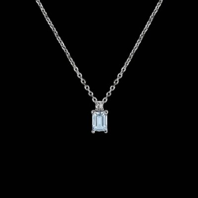 Colgante Gina de plata y topacio sky Terra